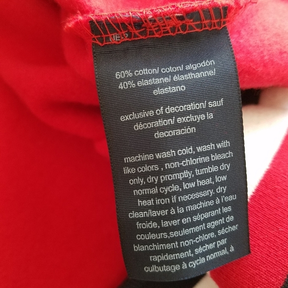 NWT Tommy Hilfiger Sneaker Dress Sweatshirt  Dress Red Size XXL - Picture 9 of 10